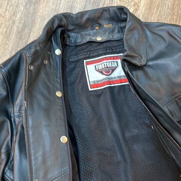 Leather Motorcycle Jacket - Picture 3 of 13